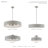 Xavyer Fabric Semi Flush Mount-697361236
