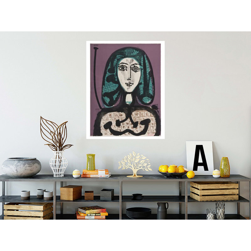 «Woman with Hairnet» par Pablo Picasso - Estampe numérique, H 40 po x l 32 po