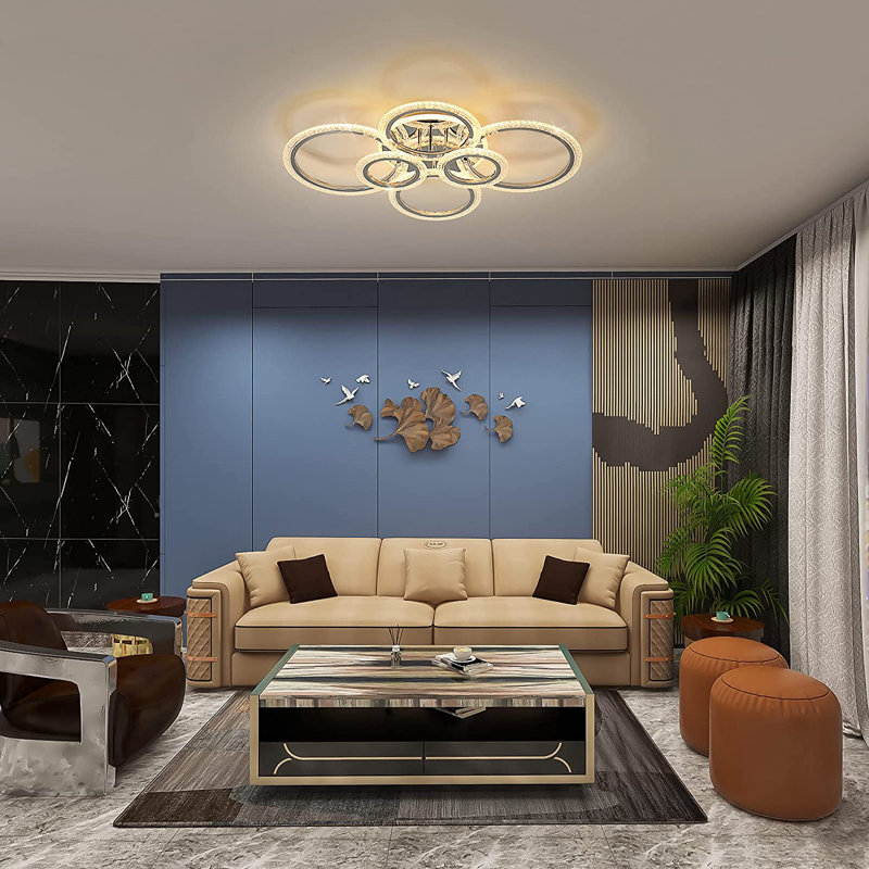 Lolanda 6 - Light 31.5'' Acrylic LED Flush Mount