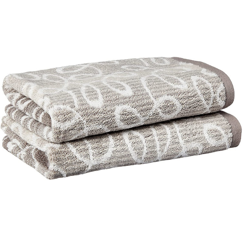 Scroll Pattern Plush Hand Towel
