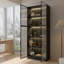 Vitrine Piraveen avec portes en verre et lumières DEL-1344238462