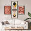 Affiche encadrée rustique de style Mid-Century moderne jaune Yelow-109747474-109747473