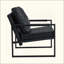 Ensemble de 1 canapé classique en cuir de polyuréthane et structure en métal - Conception ergonomique, un mélange de styles moderne et industriel-812544503