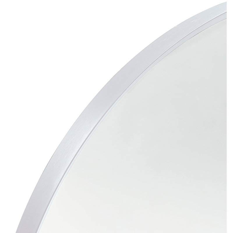 Arched Silver 20X30 Inch Wall Mirror For Bathroom Elegance, 4Mm Hd Glass, - Rust Frame, Installation Manual Inches, Shatterproof