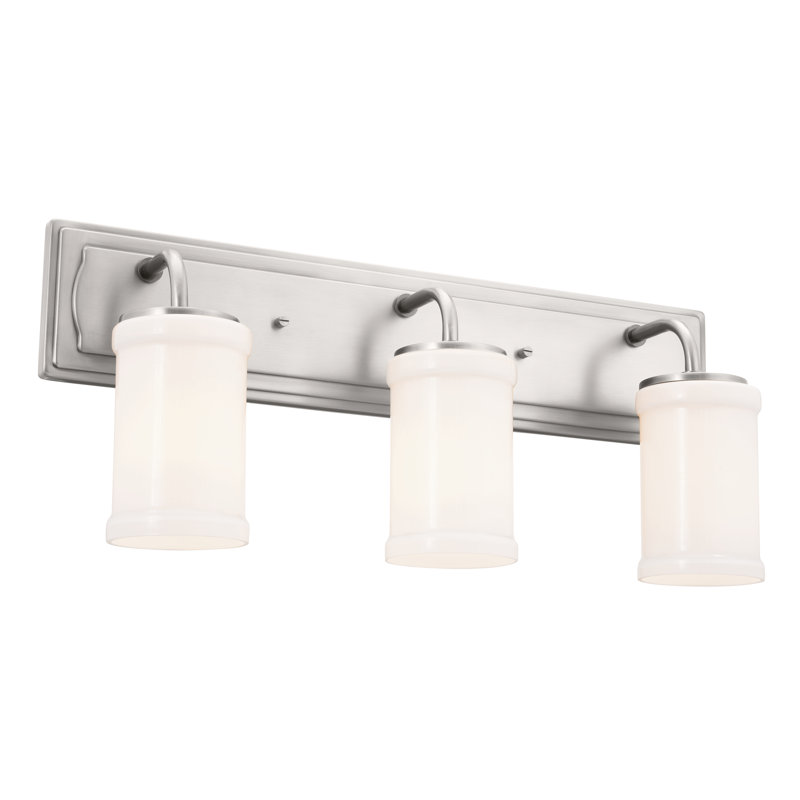 3 - Light Dimmable Vanity Light, Classic Pewter