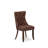 5 Piece Modern Dining Table Set Includes a Square Kitchen Table and 4 Upholstered Chairs, Mahogany-166066383-166066369