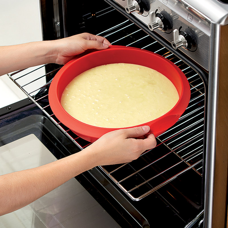 Lékué Silicone Round Cake Mould, 5.5cm H x 28cm W x 28cm D
