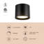 Uma 7-in Black dimmable LED Semi-Flush Mount-2097058986-2097058987