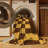 Machine Washable Checkered Brown Area Rug-1062307700
