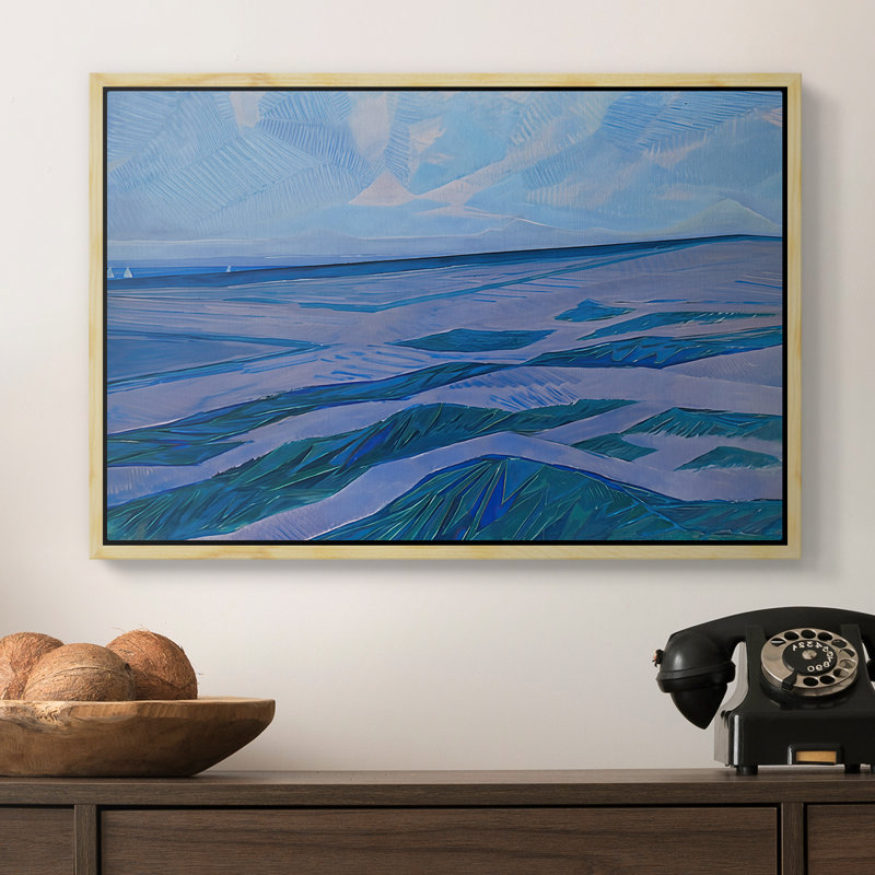 «Dune Landscape», 1871 - Piet Mondrian, toile tendue avec châssis, 16 x 24, Naturel