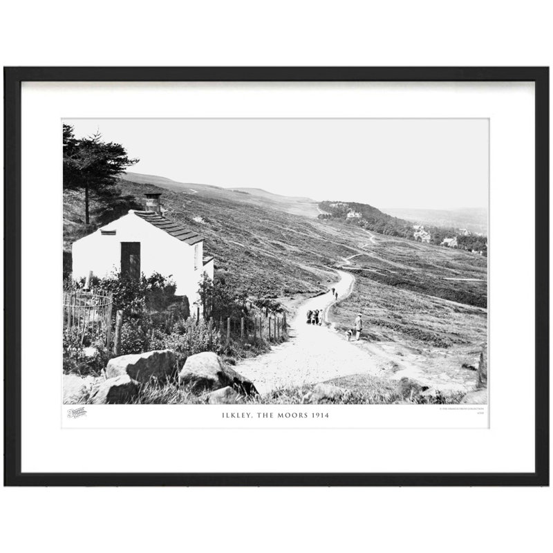 Ilkley, The Moors 1914 - Single Picture Frame Print, 28cm H x 36cm W x 2.3cm D