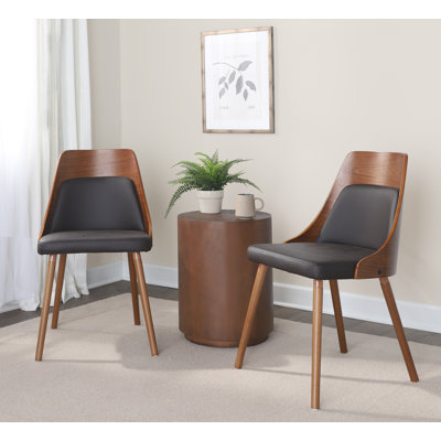 Chaises d'appoint Aurika avec pieds en bois effilés