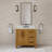Lattimore 36 in. Single Sink Freestanding Sierra Oak Bath Vanity with Carrara White Engineered Marble Top (Assembled)-1634665295