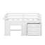 Lit mezzanine simple avec armoire et tablette-496998088