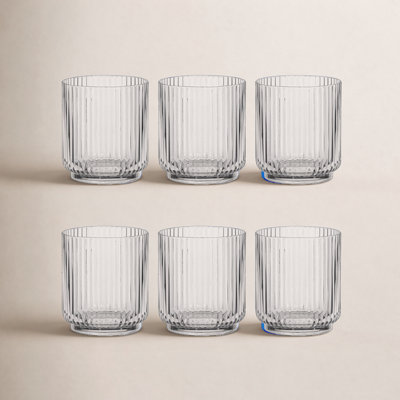 Laya Fluted Acrylic Low Tumbler Glass