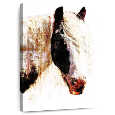 Tête de cheval peinte Brampt