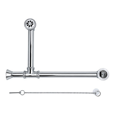 Drain de baignoire avec trop-plein Toe Tap