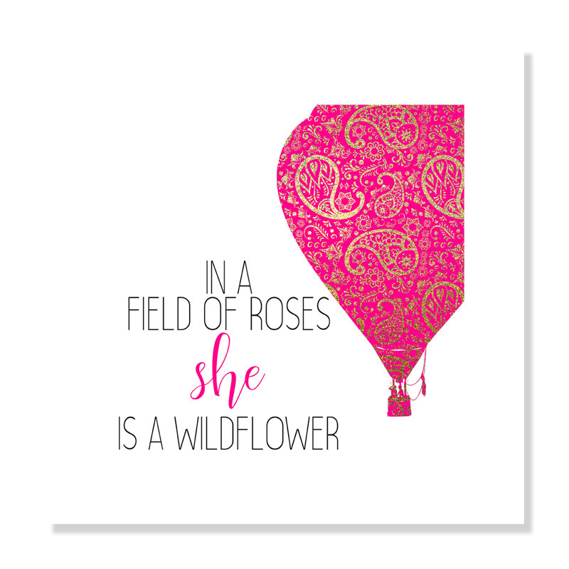 Il s’agit d’un wildflower, H 10 po x l 10 po x P 1 po, Papier