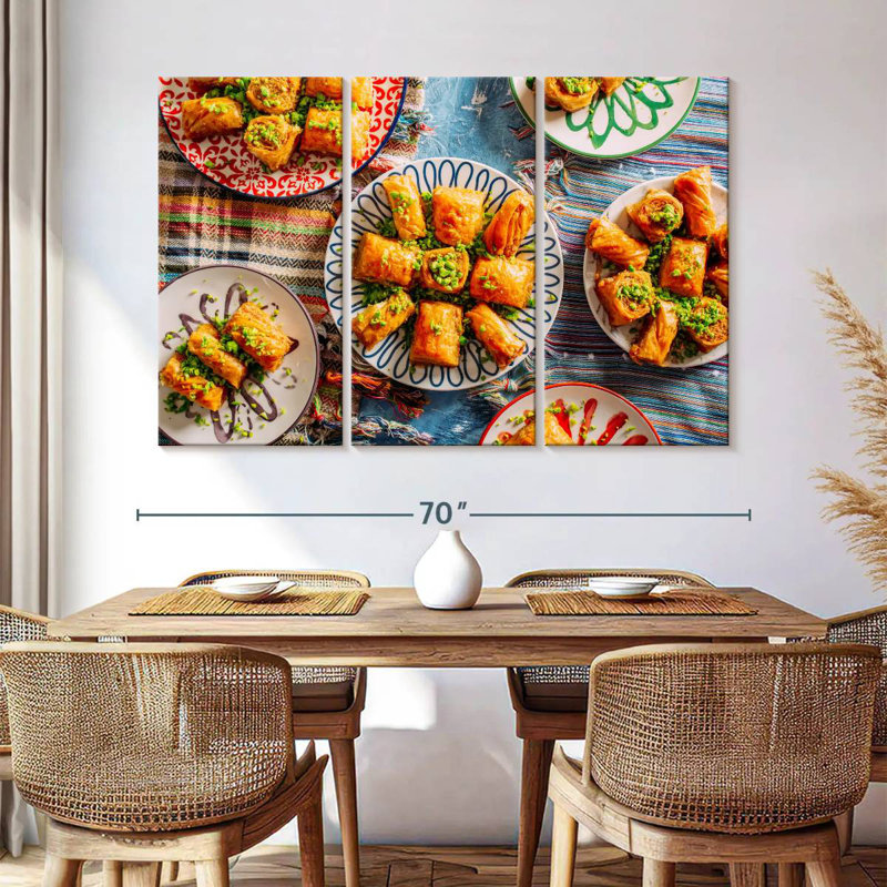 Gourmet Baklava, 28" H x 45" W