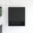 26" Wall-Mounted Bathroom Cabinet In Black With Doors And Shelf