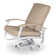 Chaise de patio pivotante avec coussin Askar