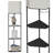 Yiu 3 Tier Corner Shelf  LED Floor Lamp
