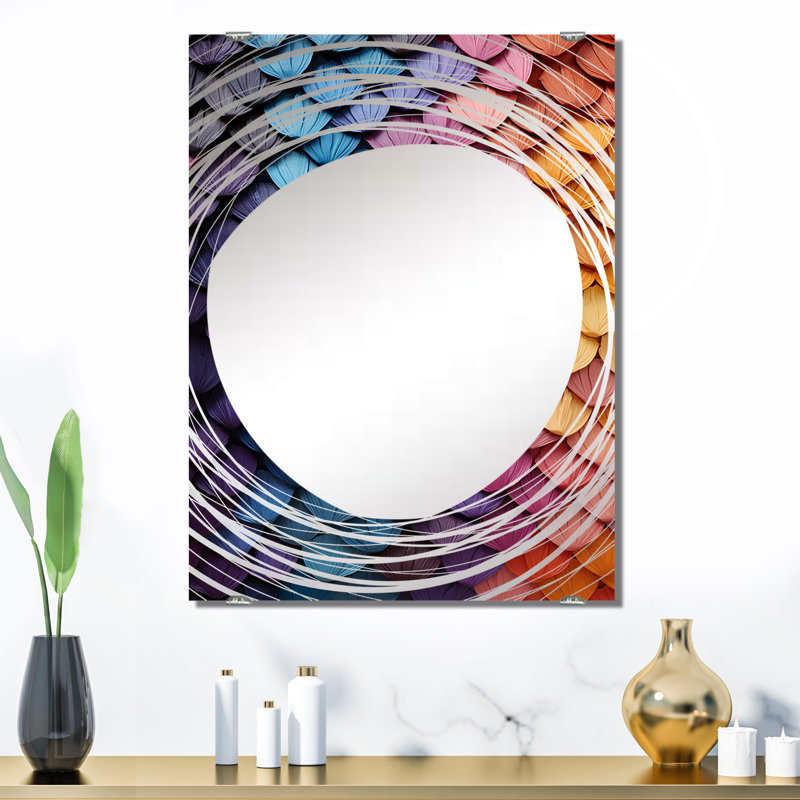 Cejas - Other Abstract Decorative Wall Mirror MIR135559, 32" x 24"