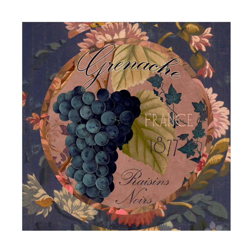Art sur toile Sasha Wines Of France IV, 18" H x 18" W