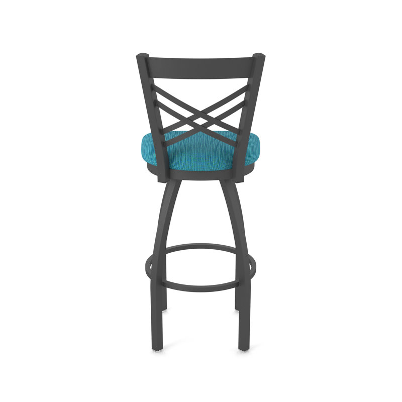 Tabouret pivotant 820 Catalina, Étain, Tabouret de bar (siège d'une hauteur de 30 po), Tissu - marée graphique