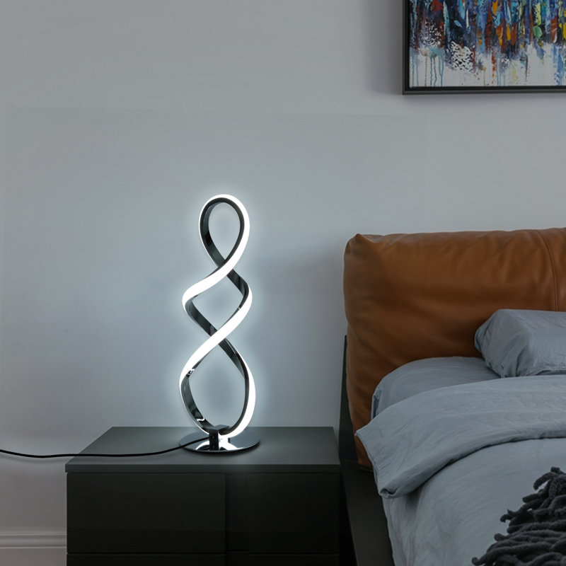15.7X5” Bedside Lamp Spiral Table Lamp