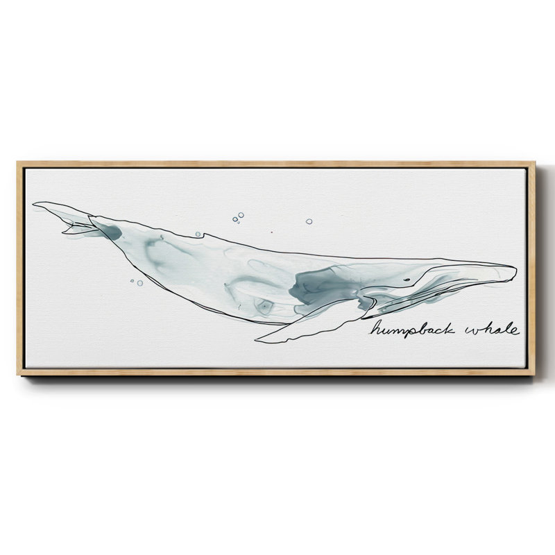 Baleine II - toile encadrée, H 24 po x l 60 po