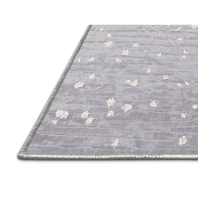 Machine Washable White Area Rug