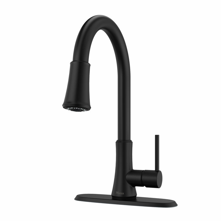 Pfirst Series Pull Down Single Handle Kitchen Faucet with Accessories