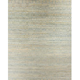 Geometric Hand-Knotted Wool Gray/Blue Area Rug