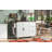 54.5" Farmhouse Kitchen Island With Power Outlet, Kitchen Storage Island  With Internal Storage Rack, Drop Leaf, Spice Rack, Rolling Kitchen Cart On Wheels, For Home, Kitchen And Dining Room-1633032002