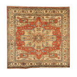 Heriz Wool Oriental Area Rug