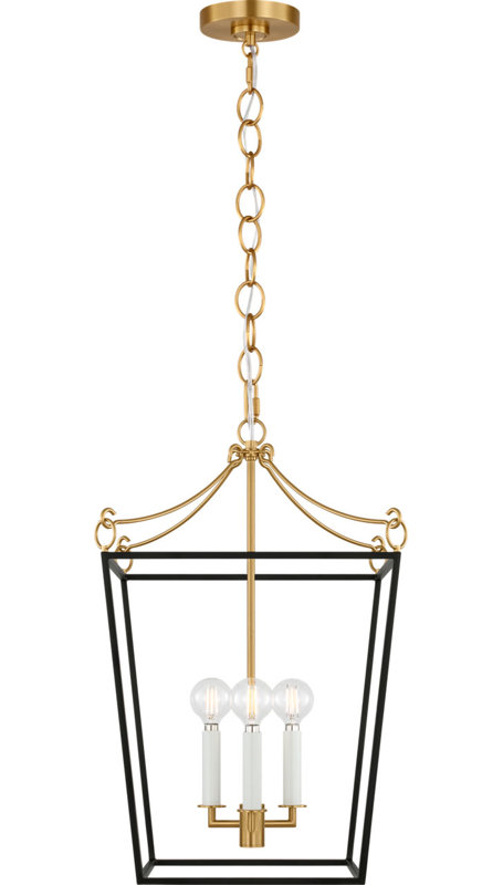Carlyle Lantern, 87" H x 13.75" W  x 13.75" D, Midnight Black, 3
