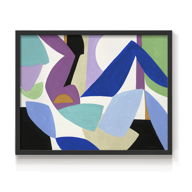 Ode à Matisse I - reproduction encadrée - réarmable, H 11 po x l 14 po, Noir, noir, noir, noir