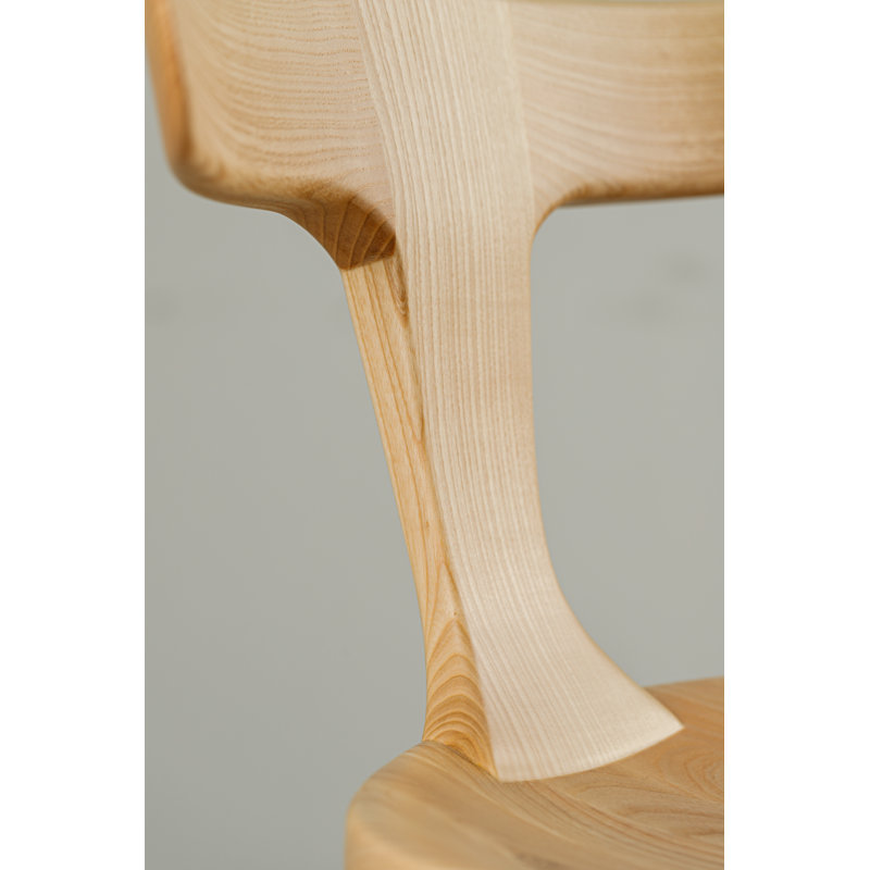 Anvil Chair With Back, Matte Ash, Bar Stool (31” Seat Height)