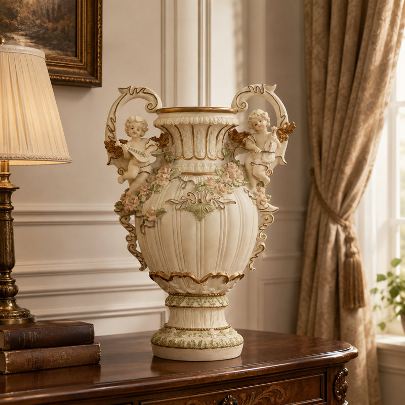Vase décoratif en résine 28,35 "H