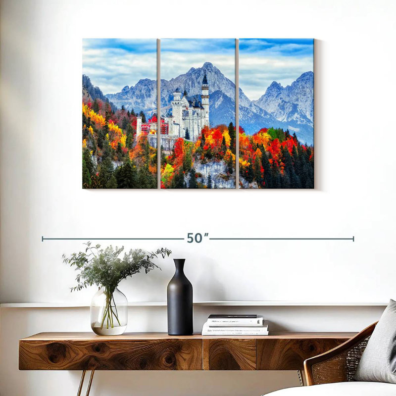 Lilie Medieval Neuschwanstein Castle, 24" H x 38" W