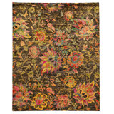 Handmade Silk Floral Area Rug