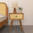 Beiro Solid Wood Nightstand-1370413557