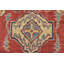 Tapis rouge unique de 8 pi 11 po x 11 pi 7 po