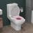 Soft-Close Round Toilet Seat with Removable Training Seat, Quick-Release Hinges for Easy Cleaning, Slow-Close & Non-Slip Design, Easy Installation , 17 inch-120936886