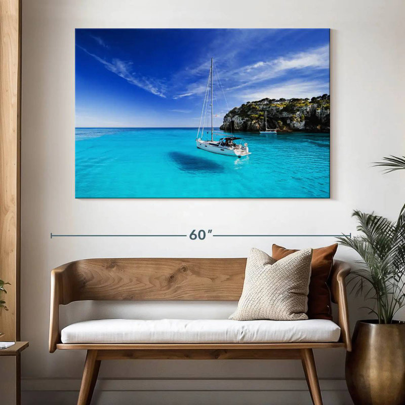 Voilier de l'île de Menorca, H 34 po x l 51 po