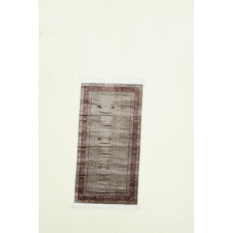 Tapis traditionnel touffeté à la main 2 pi 7 po x 4 pi 11 po