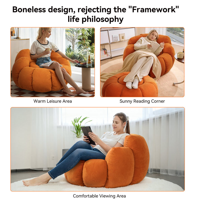 Mignon fauteuil en forme de citrouille