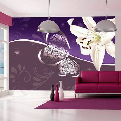Lily in Shades 2.45m x 350cm Wallpaper