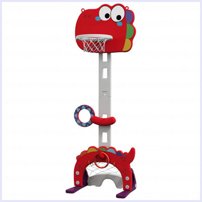 Kids Basketball Stand,Adjustable Height Kids Basketball Hoop